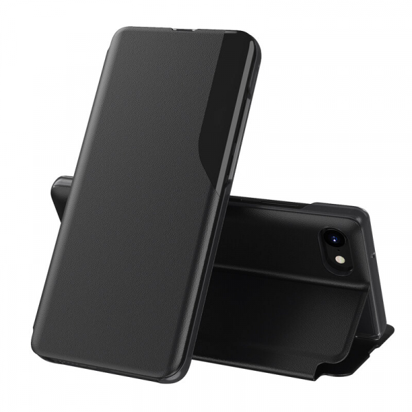 Husa pentru Apple iPhone SE (2022) / SE (2020) / 8 / 7, Techsuit, eFold, Neagra