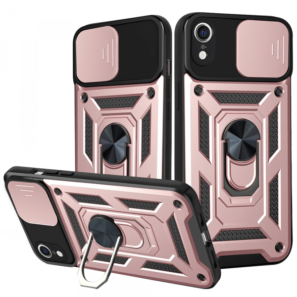 Husa pentru Apple iPhone XR, Techsuit, CamShield, Roz