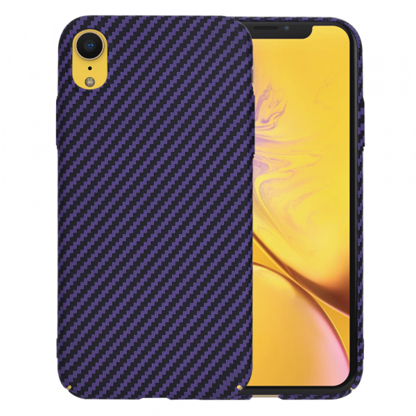Husa pentru Apple iPhone XR, Techsuit, Carbonite FiberShell, Mov