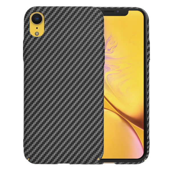 Husa pentru Apple iPhone XR, Techsuit, Carbonite FiberShell, Neagra