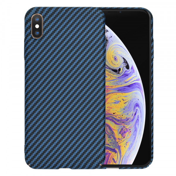 Husa pentru Apple iPhone XS Max, Techsuit, Carbonite FiberShell, Turcoaz
