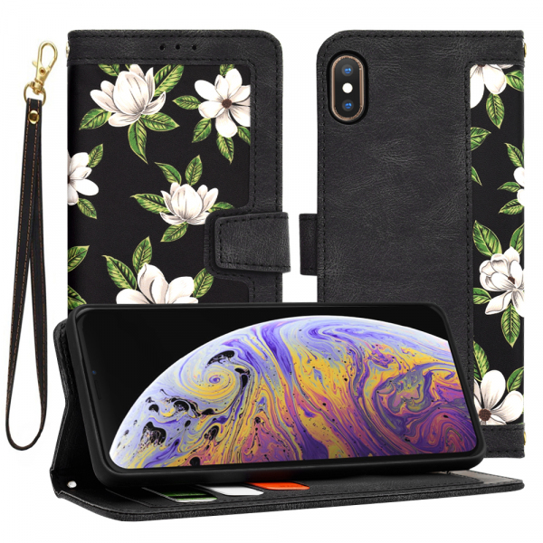Husa pentru Apple iPhone XS Max, Techsuit, FlipCraft, Neagra