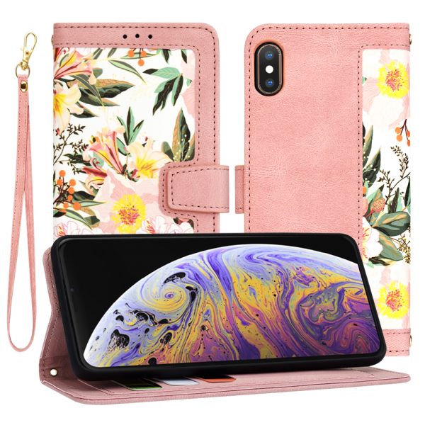 Husa pentru Apple iPhone XS Max, Techsuit, FlipCraft, Roz