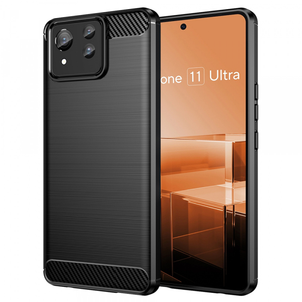 Husa pentru Asus Zenfone 11 Ultra, Techsuit, Carbon, Neagra