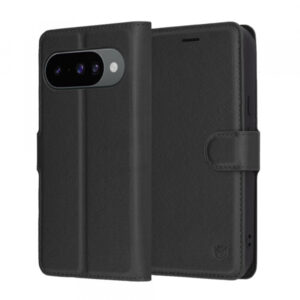 Husa pentru Google Pixel 10 Pro / 10, Techsuit, Leather Folio, Neagra