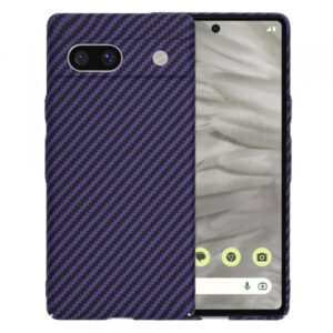 Husa pentru Google Pixel 7a, Techsuit, Carbonite FiberShell, Mov