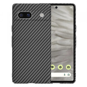Husa pentru Google Pixel 7a, Techsuit, Carbonite FiberShell, Neagra