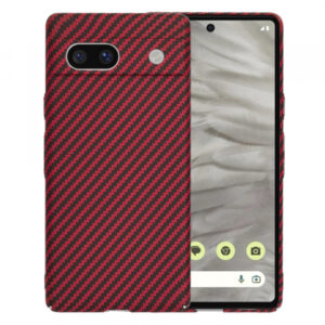 Husa pentru Google Pixel 7a, Techsuit, Carbonite FiberShell, Rosie