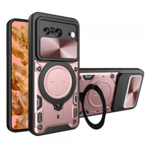 Husa pentru Google Pixel 8, Techsuit, CamGuard Pro, Roz Aurie