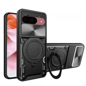 Husa pentru Google Pixel 9 / 9 Pro, Techsuit, CamGuard Pro, Neagra