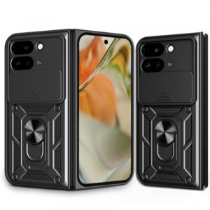 Husa pentru Google Pixel 9 Pro Fold, Techsuit, CamShield, Neagra