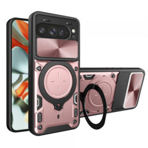 Husa pentru Google Pixel 9 Pro XL, Techsuit, CamGuard Pro, Roz Aurie