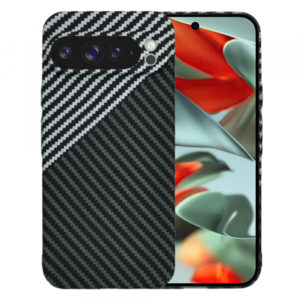 Husa pentru Google Pixel 9 Pro XL, Techsuit, Carbonite FiberShell, Neagra Gri