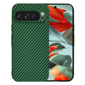 Husa pentru Google Pixel 9 Pro XL, Techsuit, Carbonite FiberShell, Verde