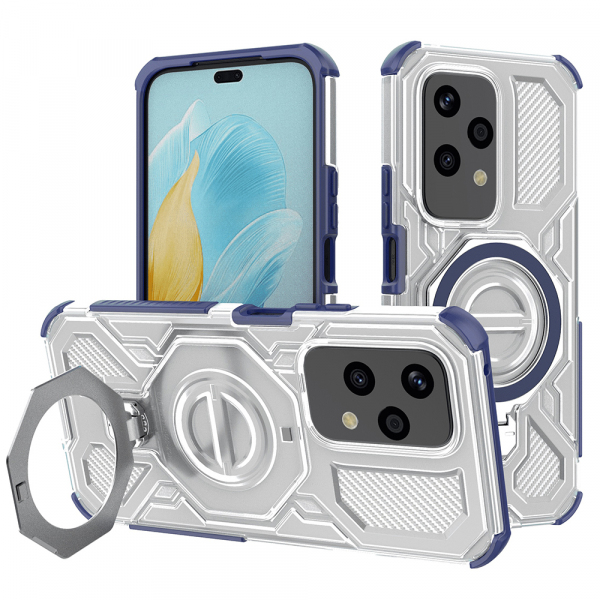 Husa pentru Honor 200 Lite, Techsuit, Carbon Shield Pro, Albastra