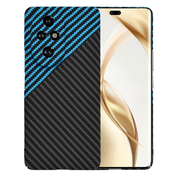 Husa pentru Honor 200 Pro, Techsuit, Carbonite FiberShell, Neagra Bleu