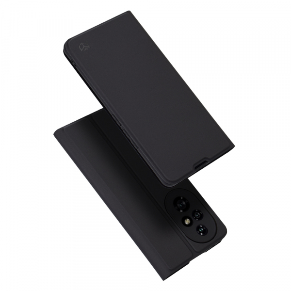 Husa pentru Honor 200 Pro, Techsuit, Magskin Book, Neagra