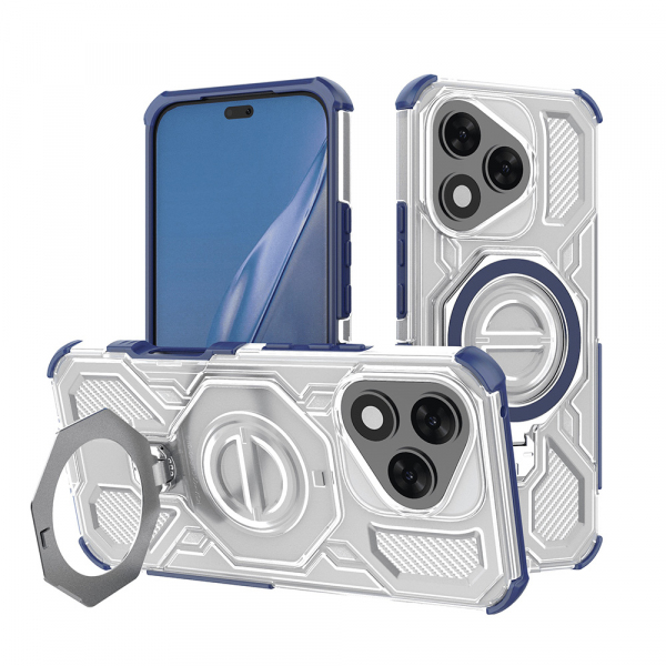 Husa pentru Honor 400 Lite, Techsuit, Carbon Shield Pro, Albastra