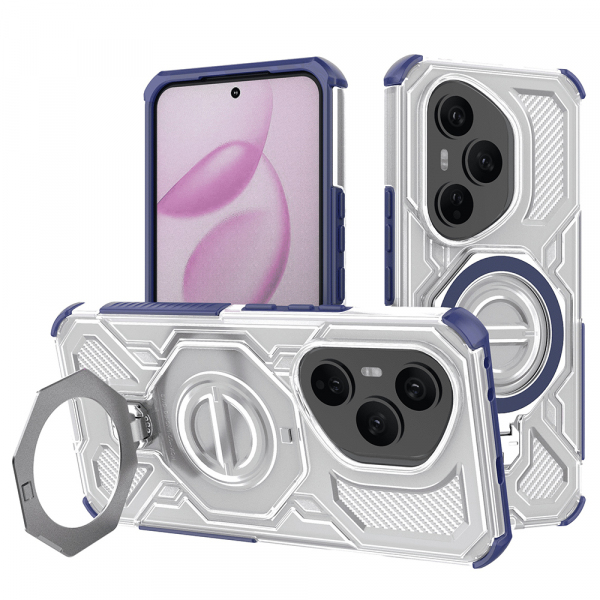 Husa pentru Honor 400 Pro, Techsuit, Carbon Shield Pro, Albastra