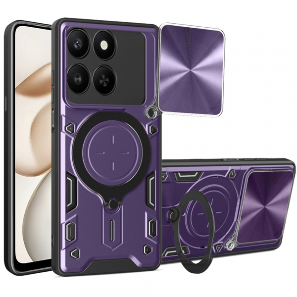 Husa pentru Honor 400 Smart 4G / X7d 4G / 400 Smart 5G, Techsuit, CamGuard Pro, Mov
