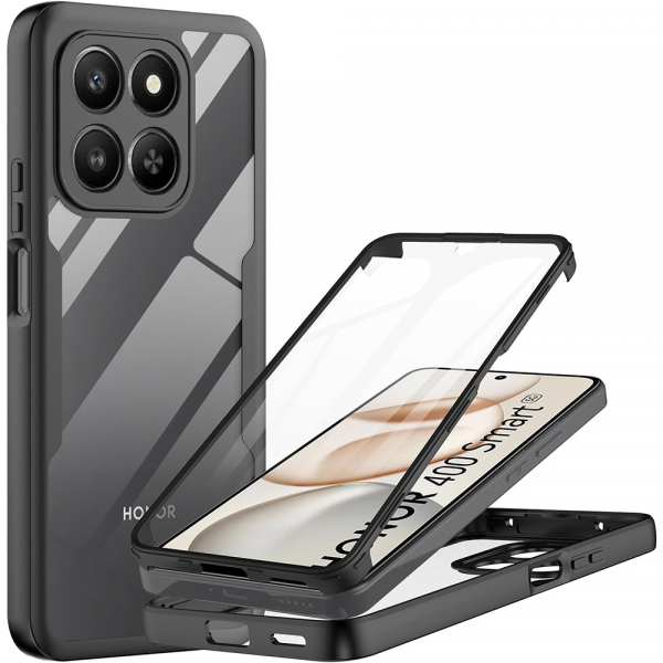 Husa pentru Honor 400 Smart 4G / X7d 4G / 400 Smart 5G, Techsuit, ColorVerse 360, Neagra