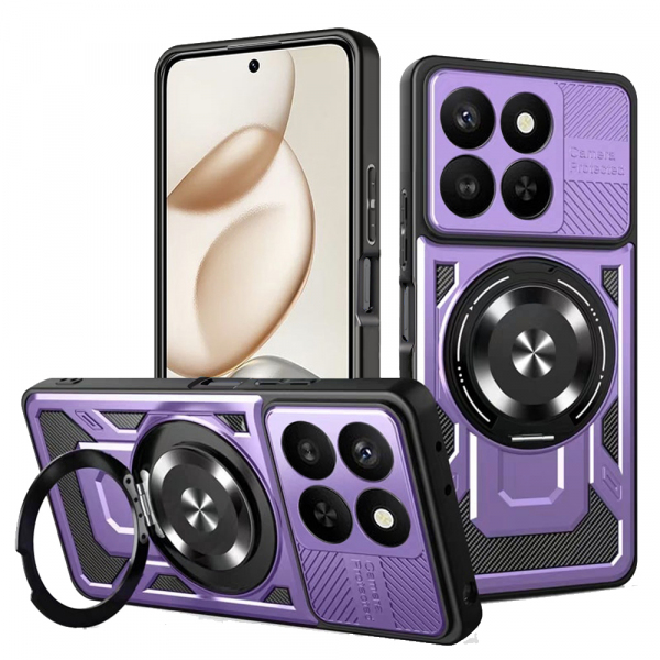 Husa pentru Honor 400 Smart 4G / X7d 4G / 400 Smart 5G, Techsuit, RuggedCam, Mov