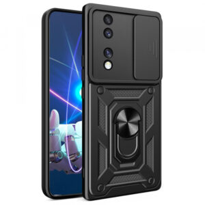 Husa pentru Honor 70, Techsuit, CamShield, Neagra