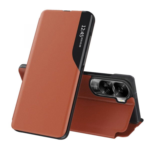 Husa pentru Honor 90 Lite, Techsuit, eFold, Portocalie