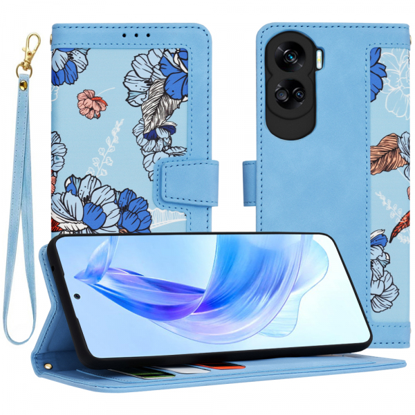 Husa pentru Honor 90 Lite, Techsuit, FlipCraft, Bleu