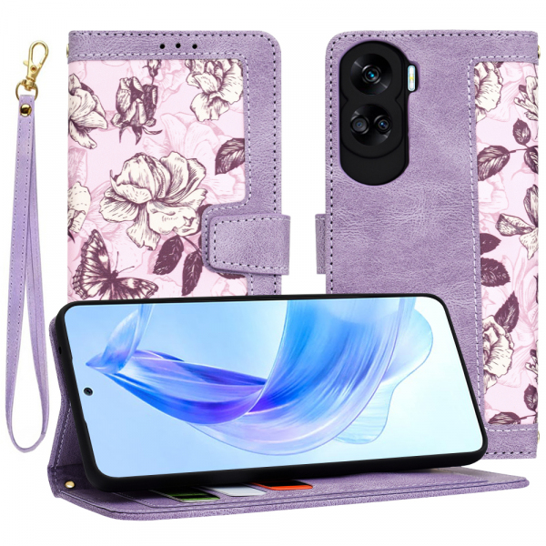 Husa pentru Honor 90 Lite, Techsuit, FlipCraft, Mov