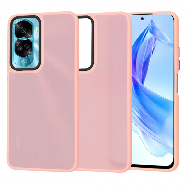 Husa pentru Honor 90 Lite, Techsuit, HaloFrost, Roz