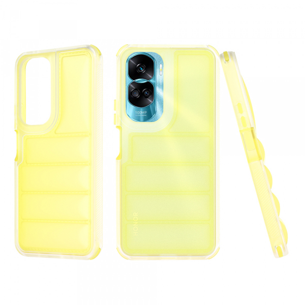 Husa pentru Honor 90 Lite, Techsuit, Wave Shield, Galbena
