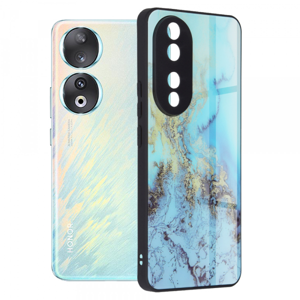 Husa pentru Honor 90, Techsuit, Glaze, Bleu