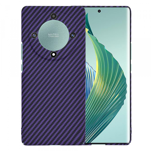 Husa pentru Honor Magic5 Lite, Techsuit, Carbonite FiberShell, Mov