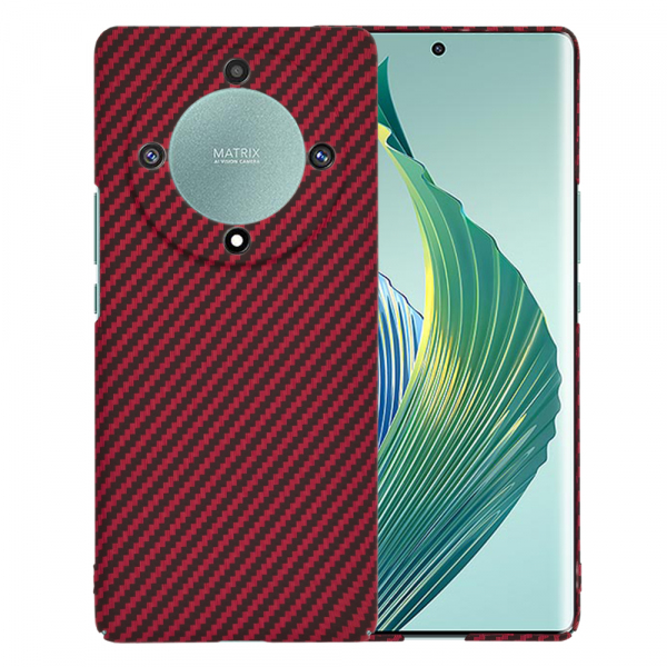 Husa pentru Honor Magic5 Lite, Techsuit, Carbonite FiberShell, Rosie