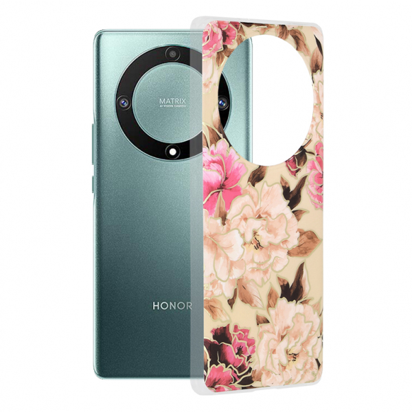 Husa pentru Honor Magic5 Lite, Techsuit, Marble, Bej