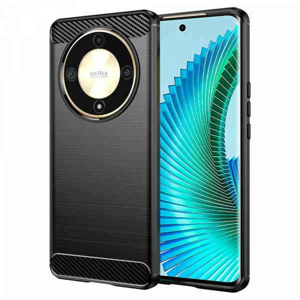 Husa pentru Honor Magic6 Lite, Techsuit, Carbon, Neagra