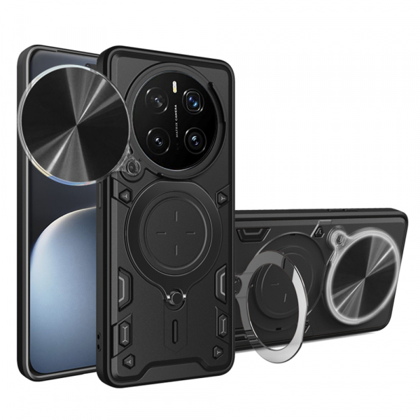 Husa pentru Honor Magic7 Pro, Techsuit, CamGuard Pro, Neagra