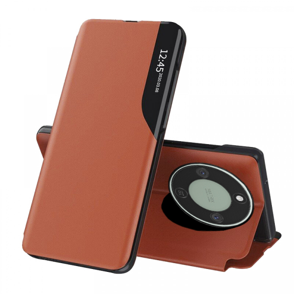 Husa pentru Honor Magic8 Lite, Techsuit, eFold, Portocalie