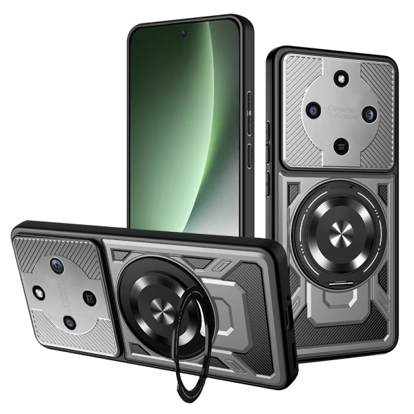 Husa pentru Honor Magic8 Lite, Techsuit, RuggedCam, Gri