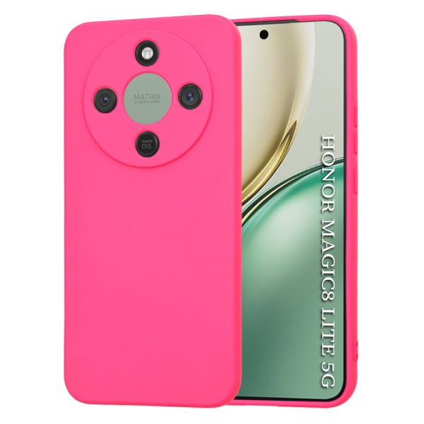 Husa pentru Honor Magic8 Lite, Techsuit, SoftFlex, Roz Inchis