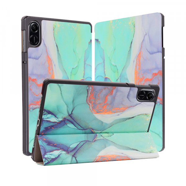 Husa pentru Honor Pad X8 Pro / X9, Techsuit, FoldPro Green Time, Multicolor
