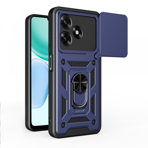 Husa pentru Honor X5c Plus, Techsuit, CamShield, Albastra