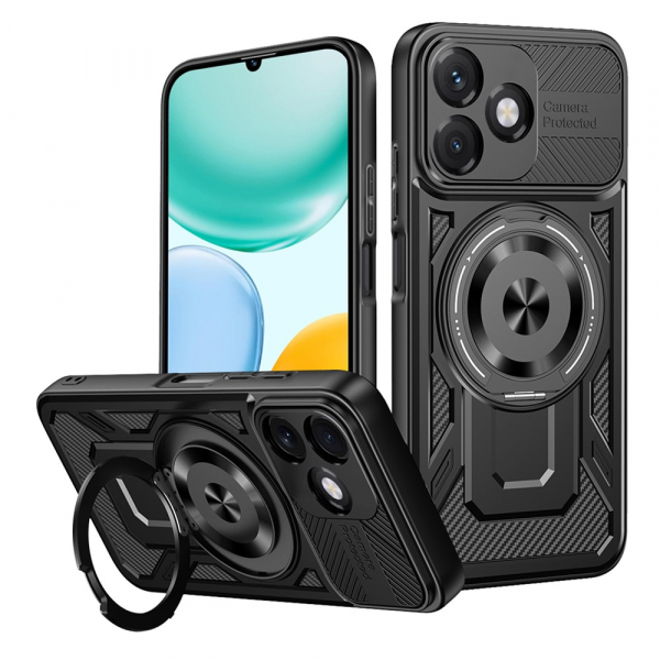 Husa pentru Honor X5c Plus, Techsuit, RuggedCam, Neagra