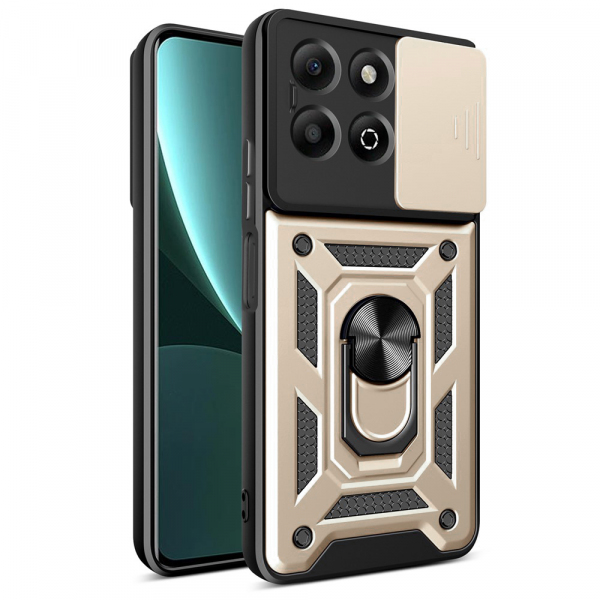 Husa pentru Honor X6b, Techsuit, CamShield, Aurie