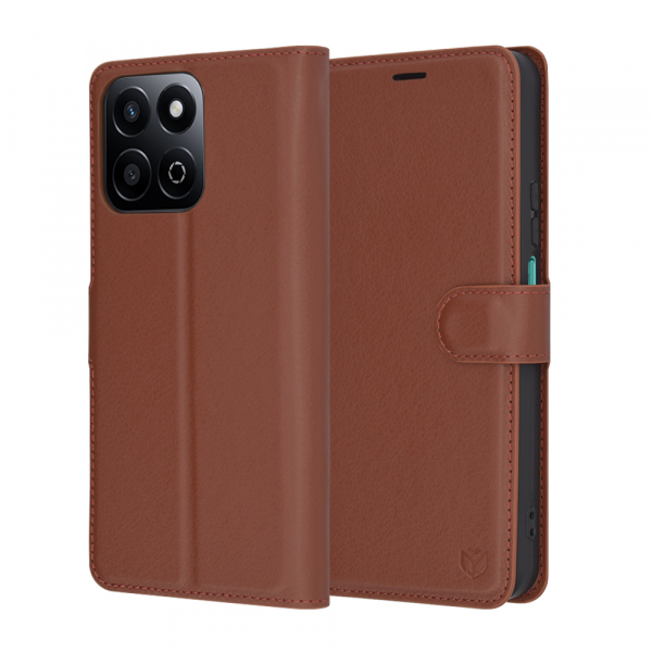 Husa pentru Honor X7c / 200 Smart, Techsuit, Leather Folio, Maro
