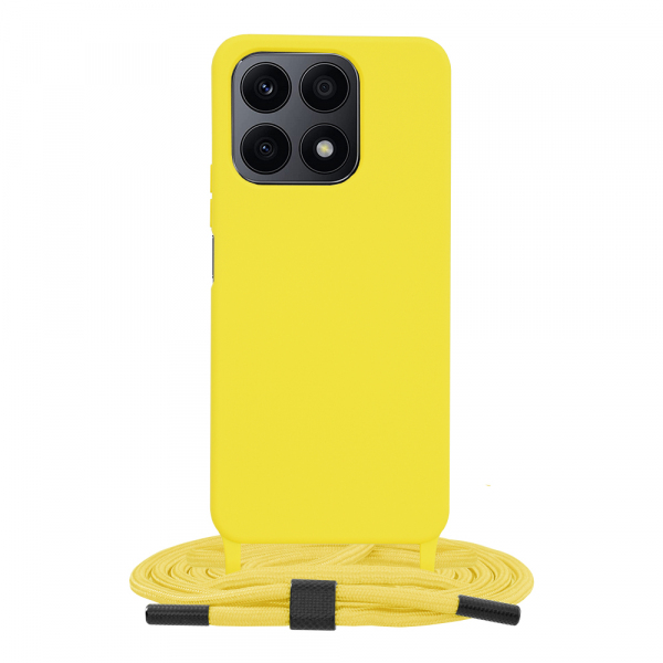 Husa pentru Honor X8a, Techsuit, Crossbody Lanyard, Galbena