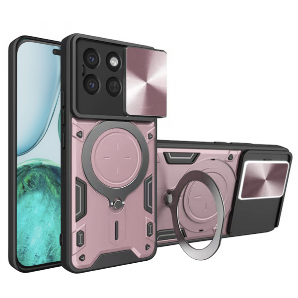 Husa pentru Honor X8c, Techsuit, CamGuard Pro, Roz Aurie