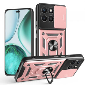 Husa pentru Honor X8c, Techsuit, CamShield, Roz