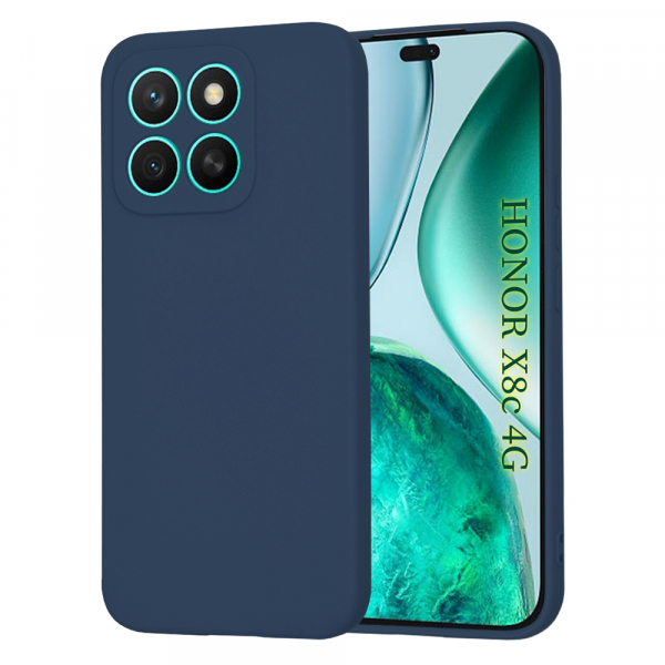 Husa pentru Honor X8c, Techsuit, SoftFlex, Bleumarin